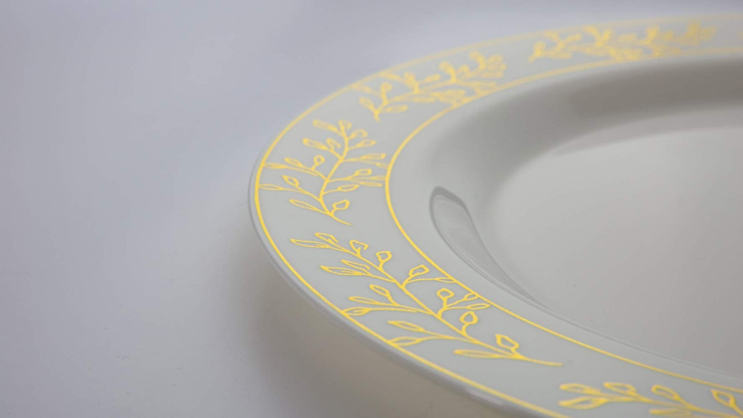 10.25 In. Gold Leaf Premium Plates - 10 ct.
