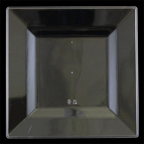 10.75 In. Clear Square Plates - 10 Ct.