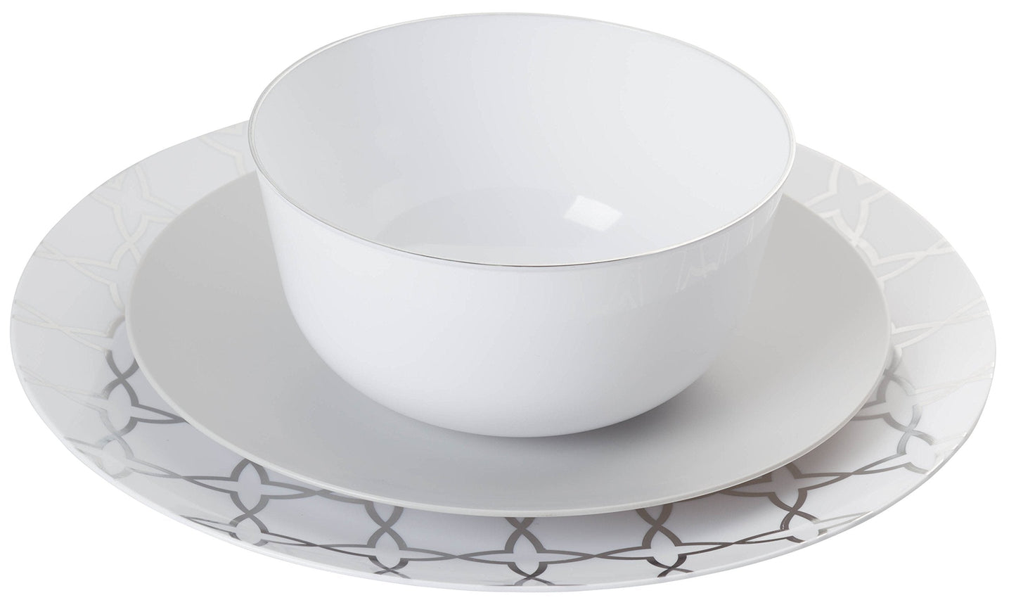 Geo Design Plastic Bowls - 10 Ct.