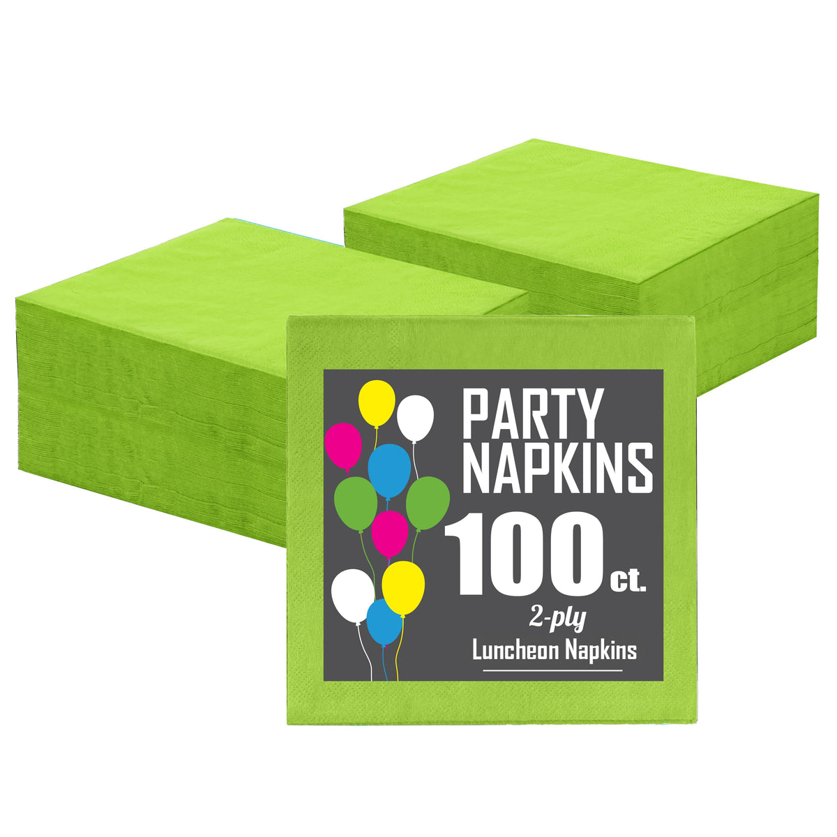 Lime Green Luncheon Napkins -100 Ct..