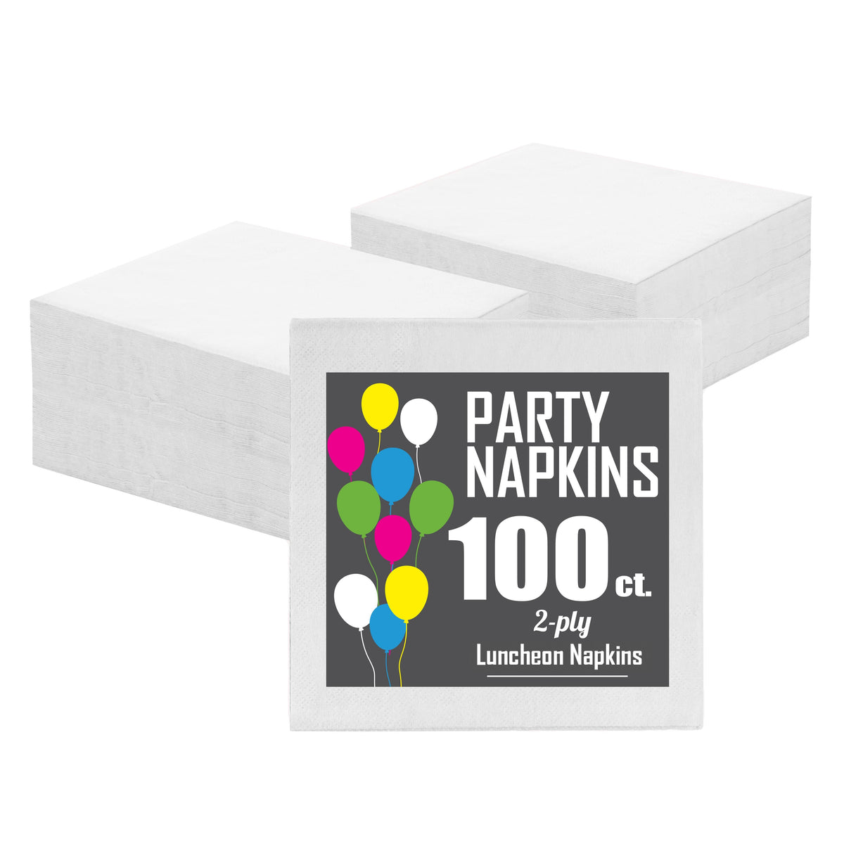 White Luncheon Napkins -100 Ct..