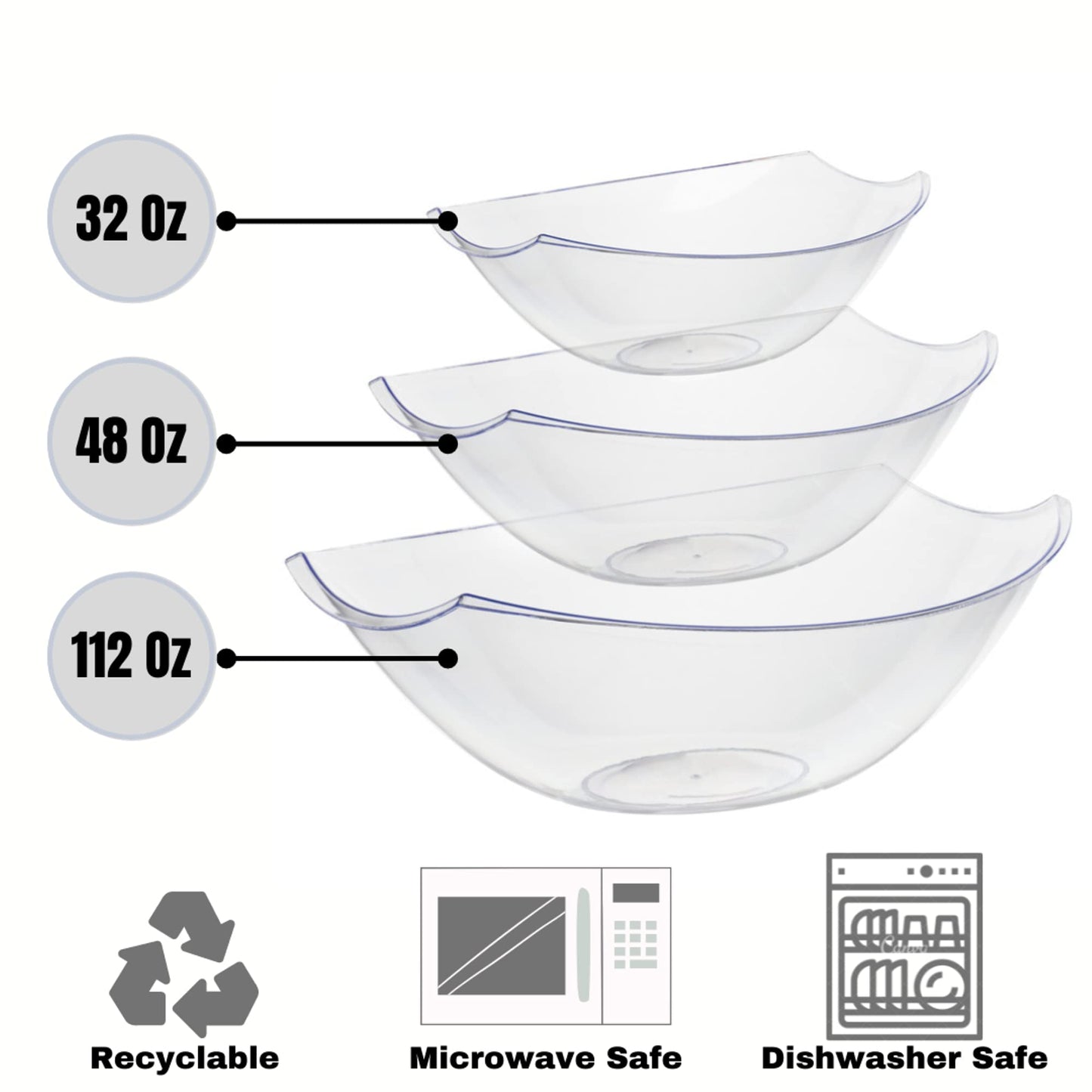 112oz Stadium Bowl - Clear