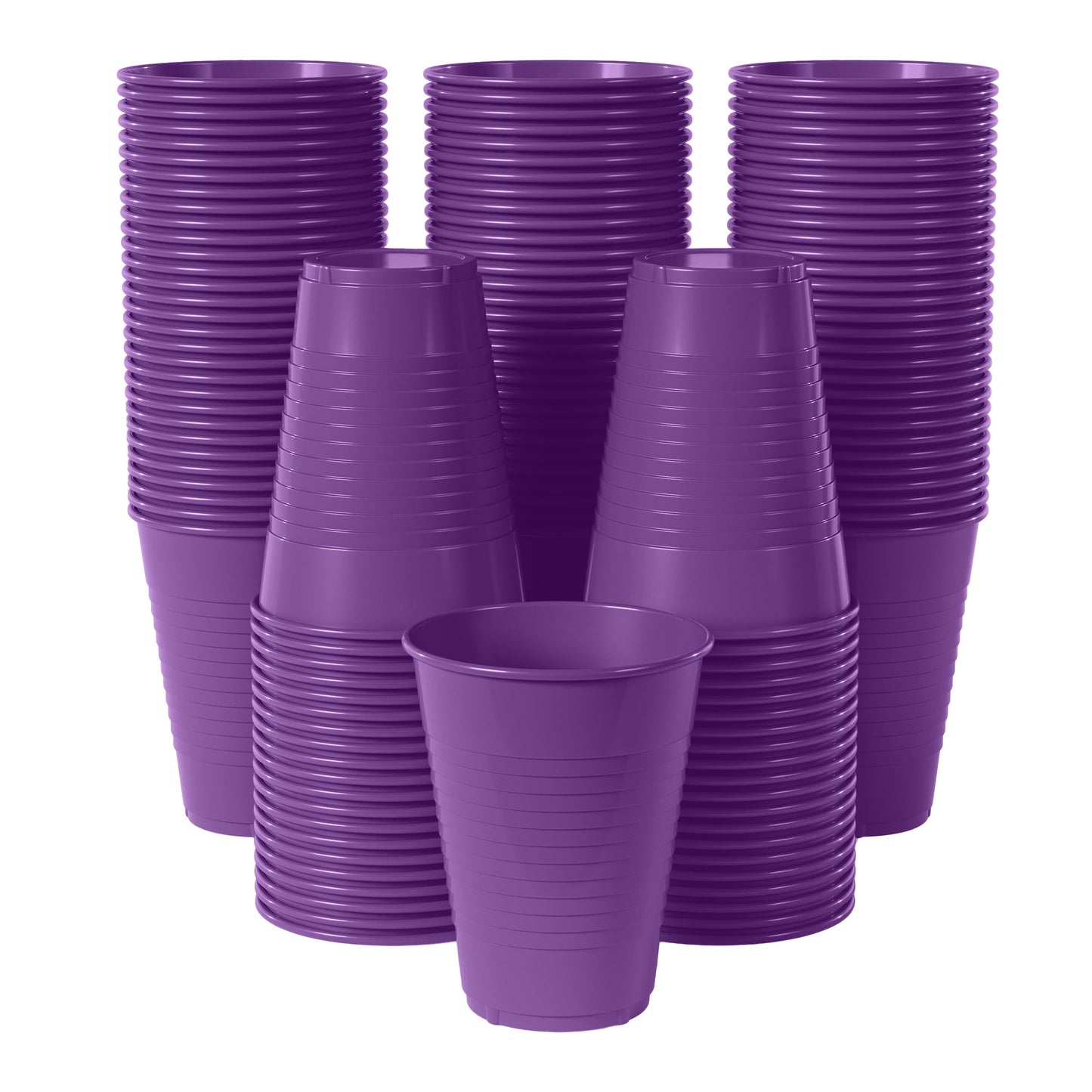 12 Oz. Purple Plastic Cups - 50 Ct.