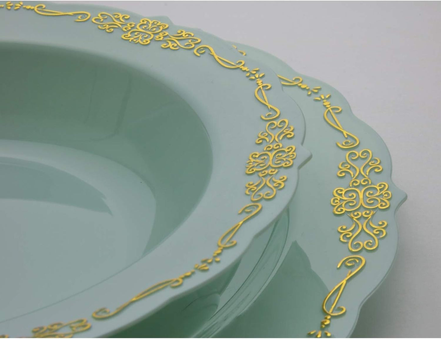 12 oz Robin Blue Victorian Design Bowls - 20 Ct.