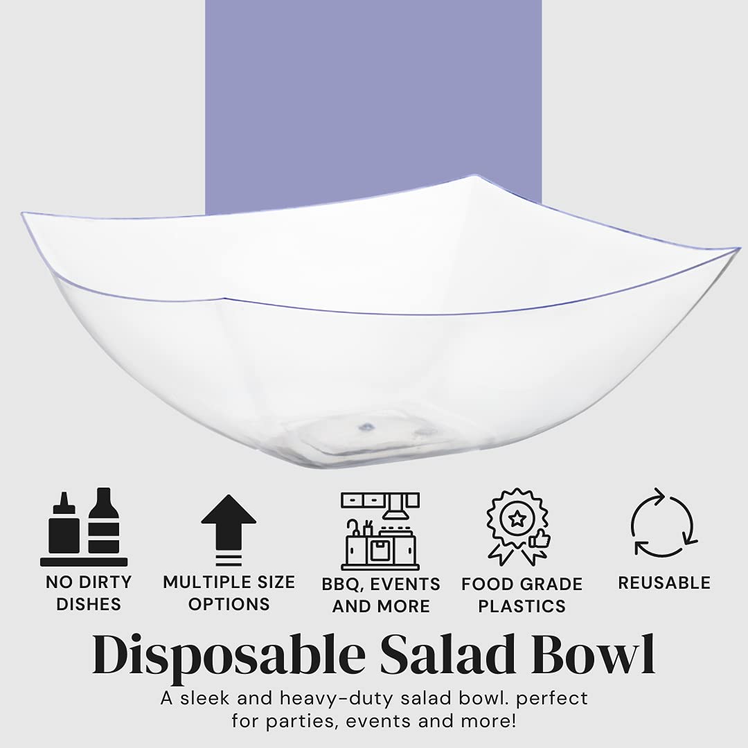 128oz Convex Bowl - Clear