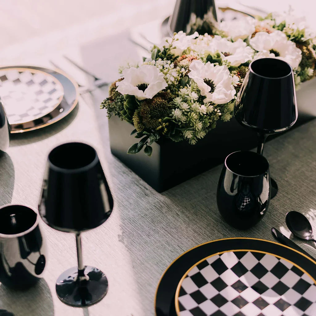 Trendables Gloss Black Plastic Spoons - 20 Ct.
