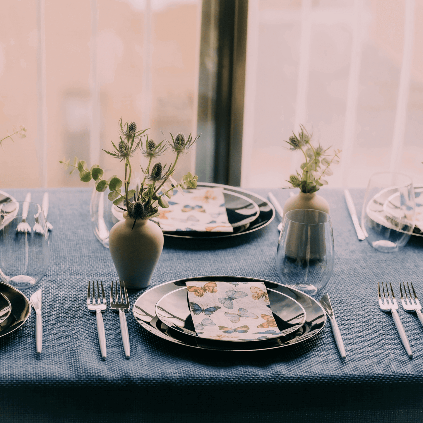 8" Classic Navy Design Plates (10)