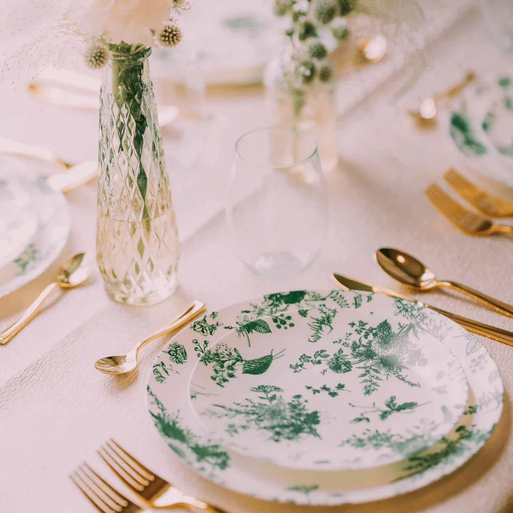 Exquisite Classic Gold Plastic Tea Spoons - 20 Ct.