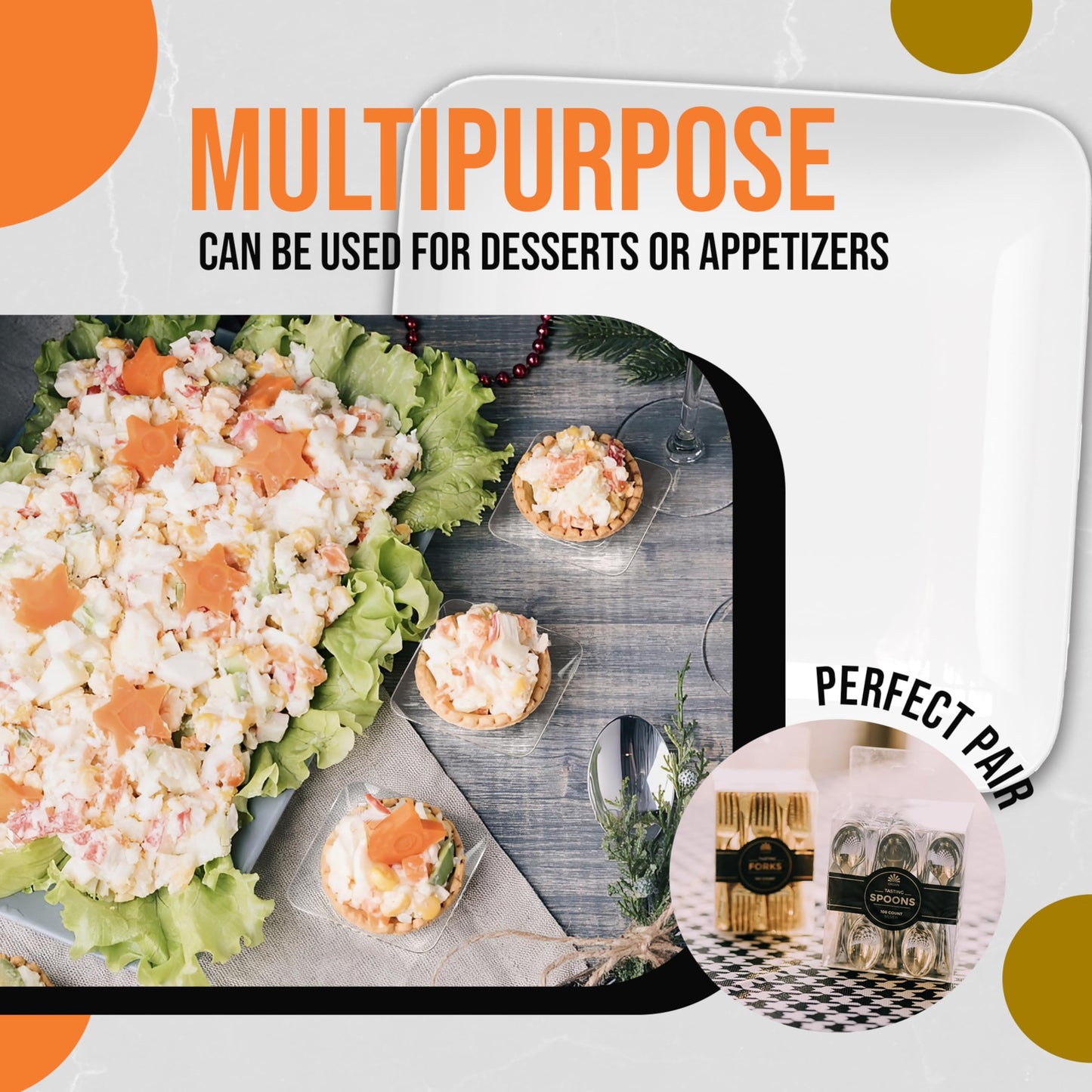 2.44 In. Clear Sauce Dishes - 20 Ct.