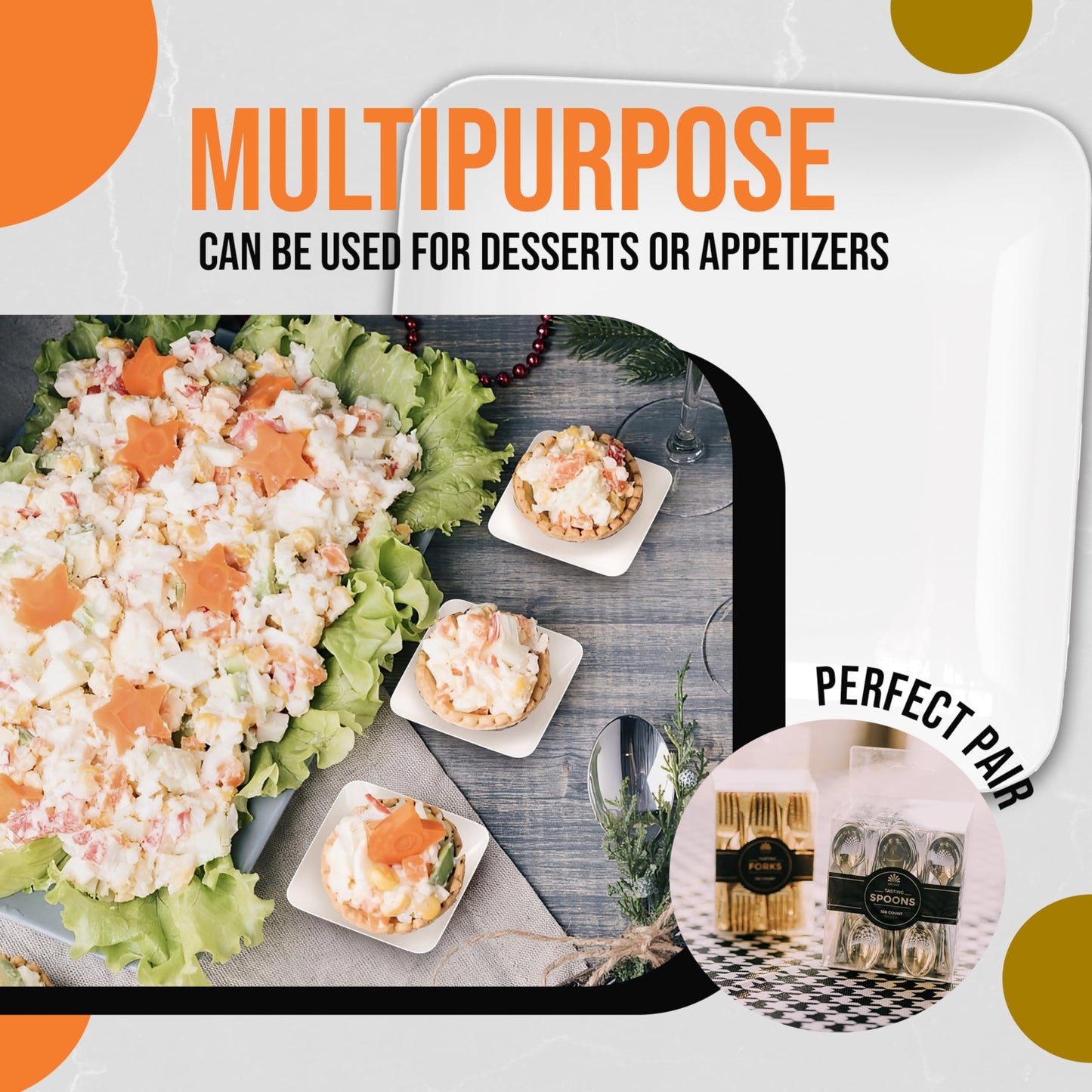 2.44 In. White Sauce Dishes - 20 Ct.
