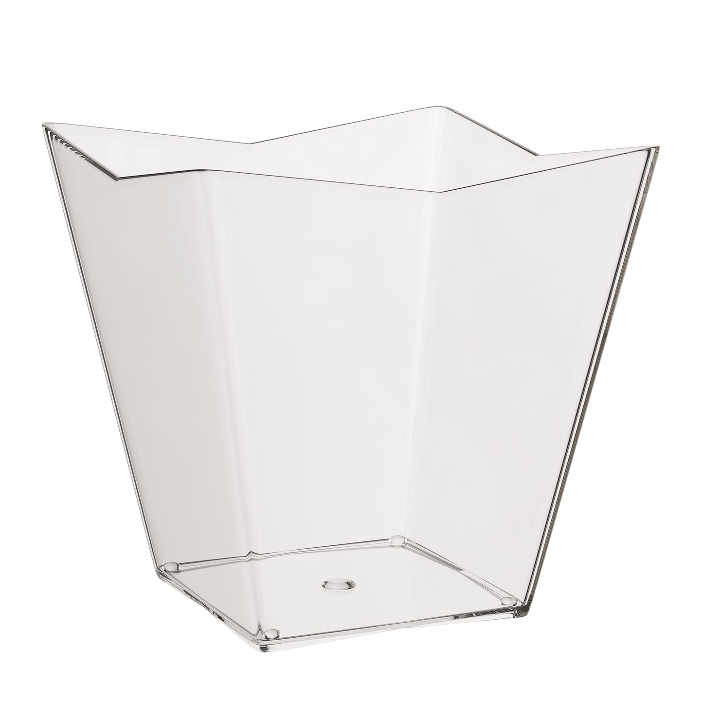 2 Oz. Clear Square Miniatures - 24 Ct.