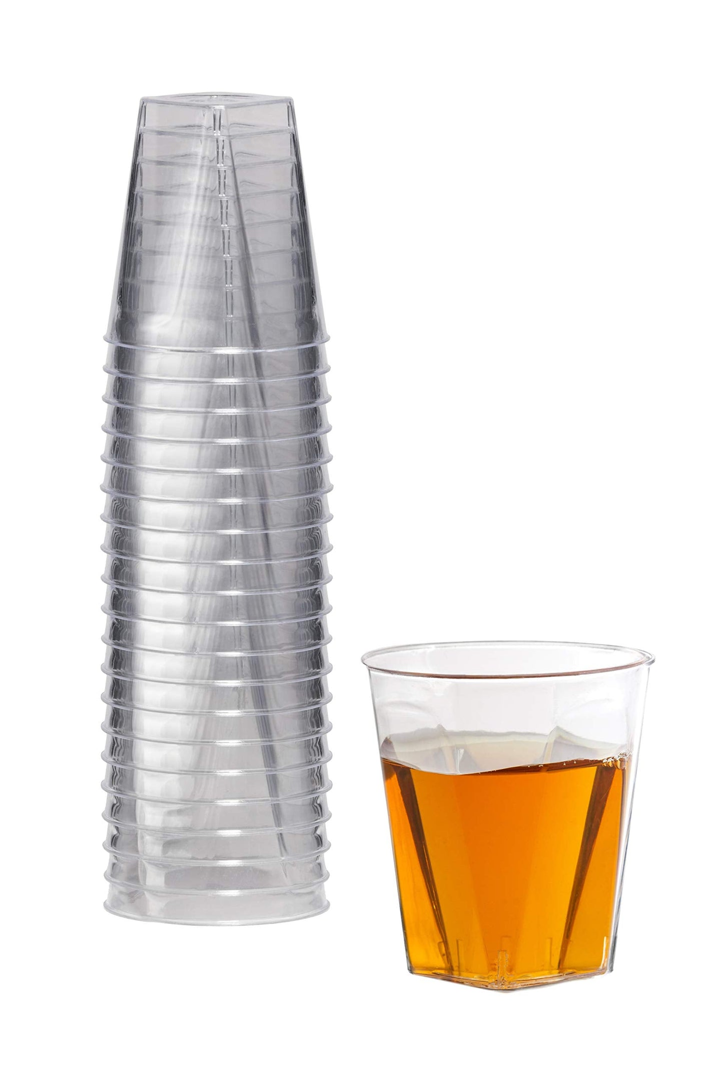 2 Oz. Square Bottom Shot Glass - 20 Ct.