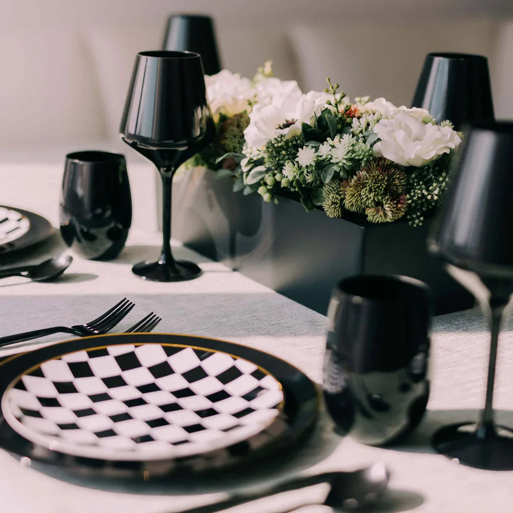 Trendables Gloss Black Plastic Spoons - 20 Ct.