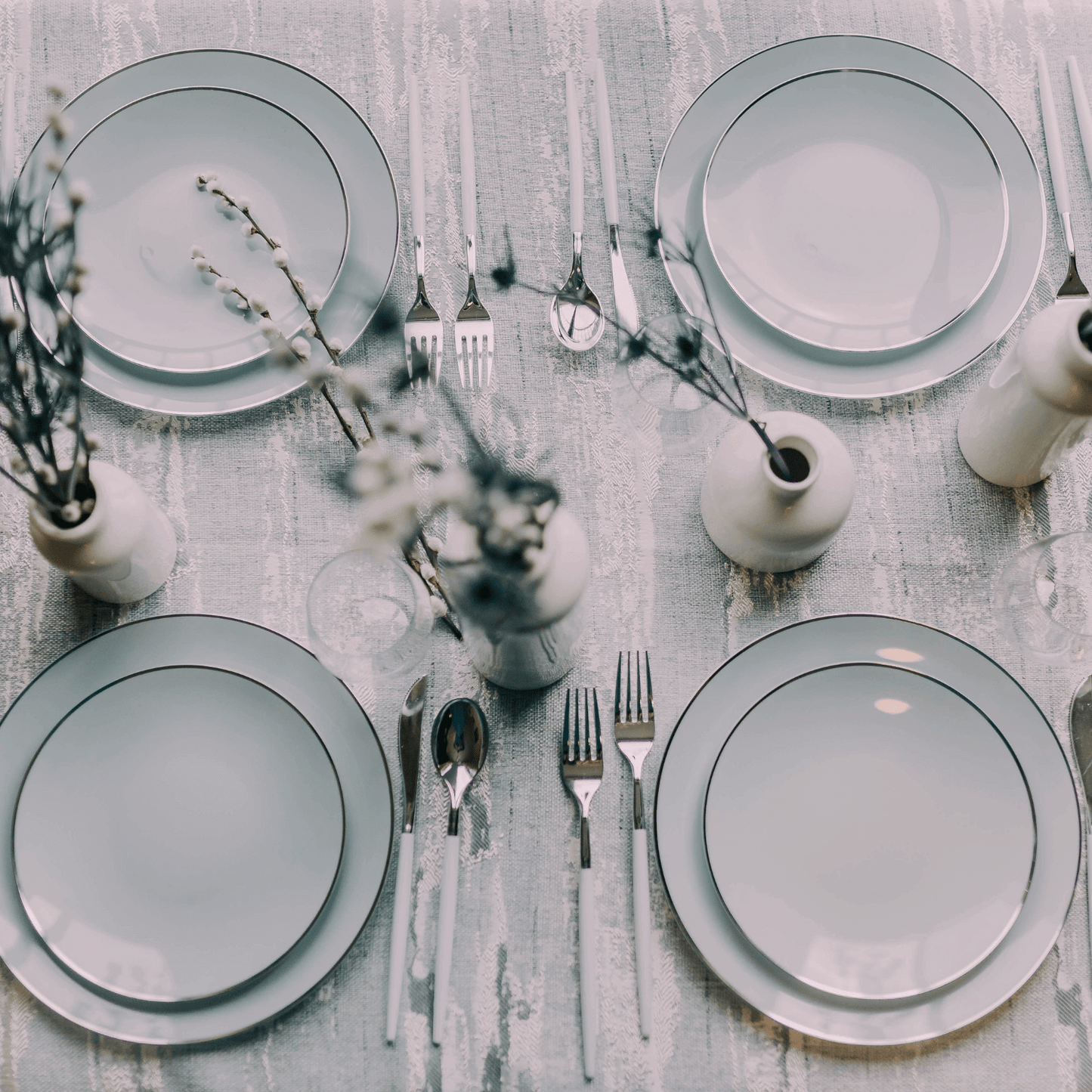 8" Classic Sage Design Plates (10)
