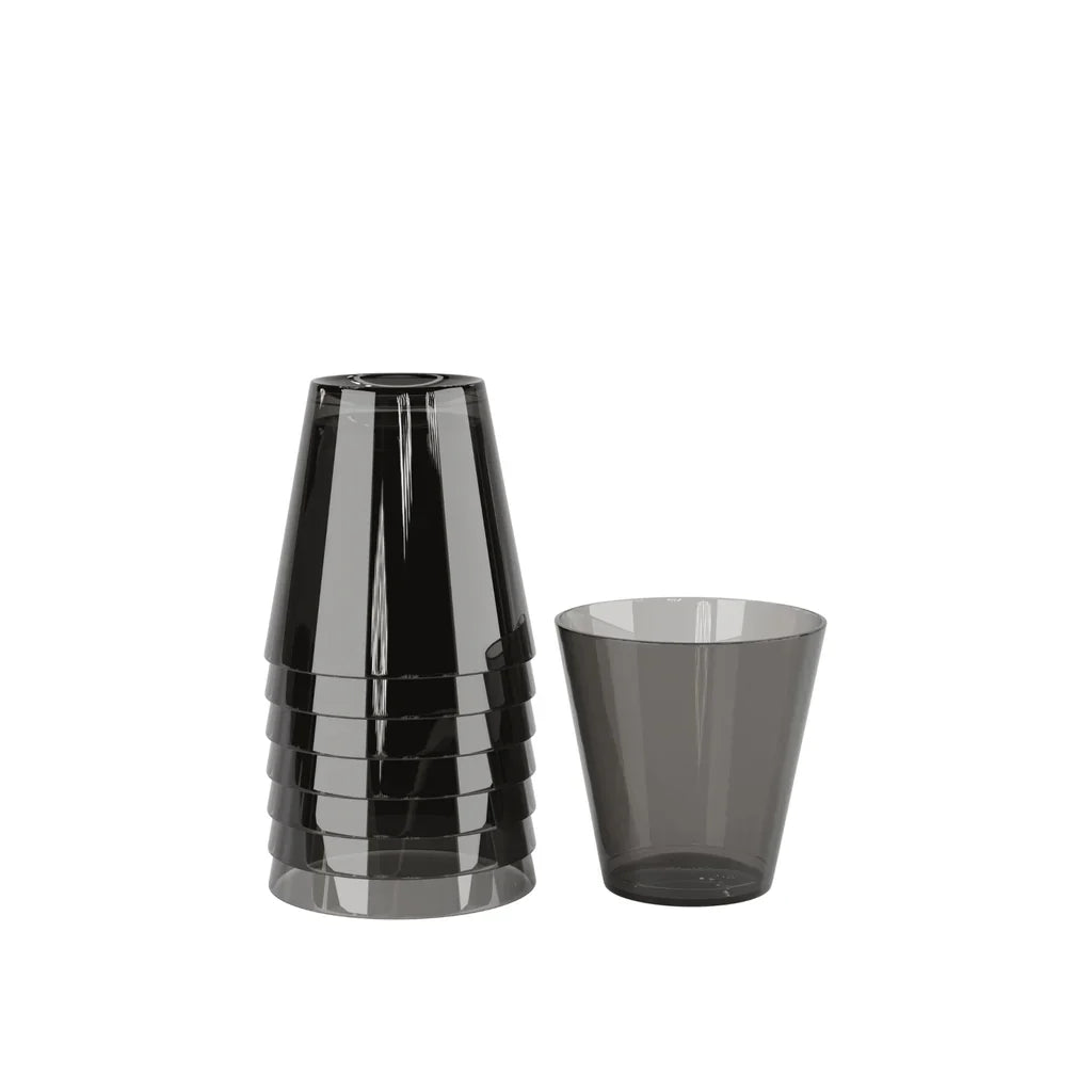 2 Oz. Smokey Plastic Shot Glasses - 100 Ct.