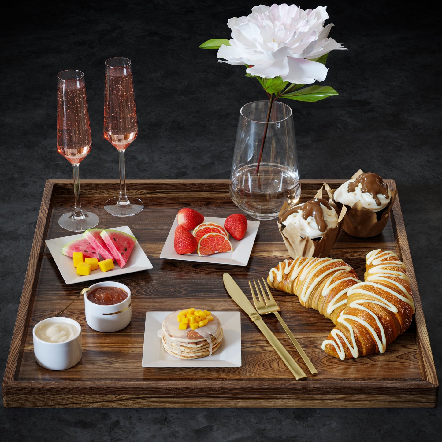 4.5 In. Ivory Square Plates - 100 Ct.
