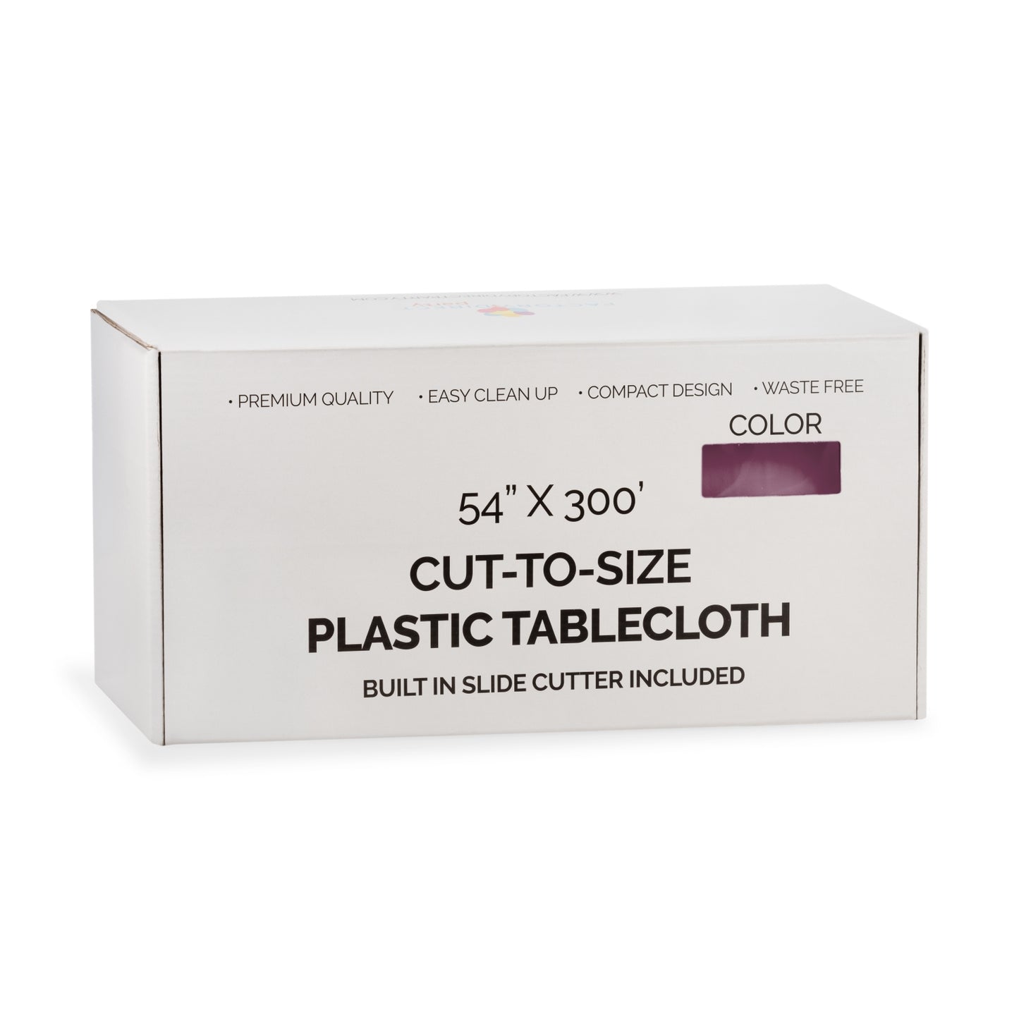 54" X 300' Select A Size Table Cover - Plum