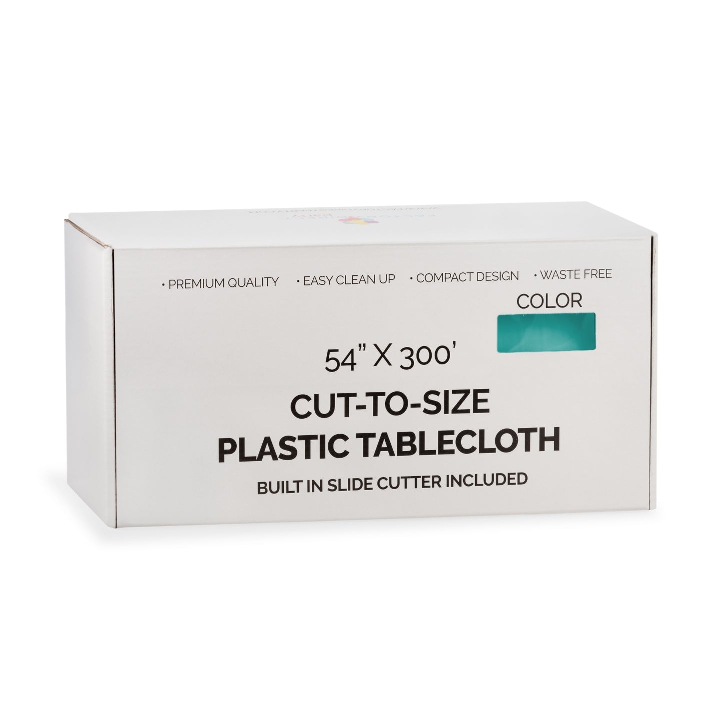 54" X 300' Select A Size Table Cover - Teal