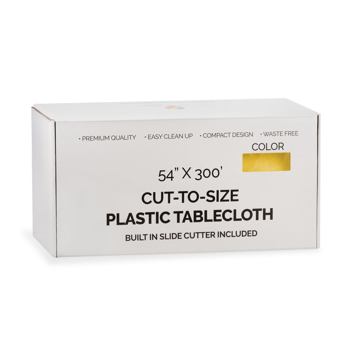 54" X 300' Select A Size Table Cover - Light Yellow