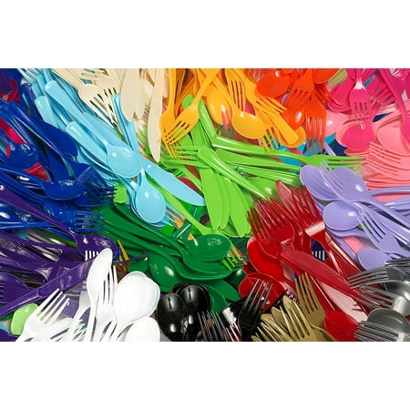 Lime Green Cutlery Combo Pack - 24 Ct.