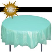 Premium Round Aqua Blue Table Cover