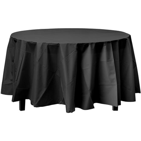 Premium Round Black Table Cover