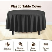 Premium Round Black Table Cover