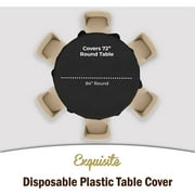 Premium Round Black Table Cover