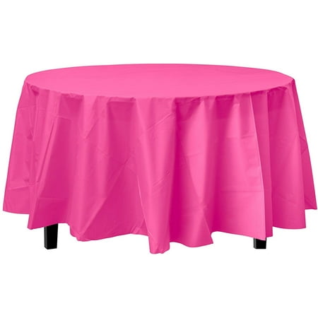 Premium Round Cerise Table Cover