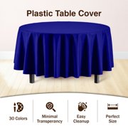 Premium Round Navy Blue Table Cover