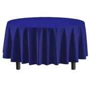Premium Round Navy Blue Table Cover