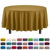 Premium Round Gold Table Cover