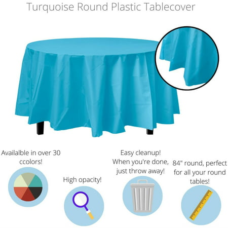Premium Round Turquoise Table Cover