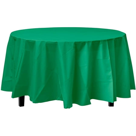 Premium Round Emerald Green Table Cover
