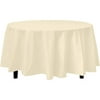 Premium Round Ivory Table Cover