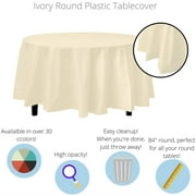 Premium Round Ivory Table Cover