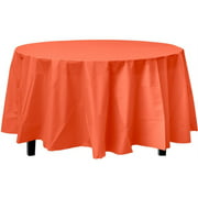 Premium Round Orange Table Cover