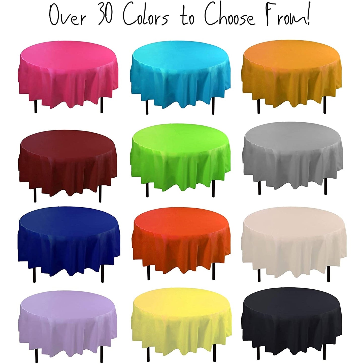 Premium Round Pink Table Cover