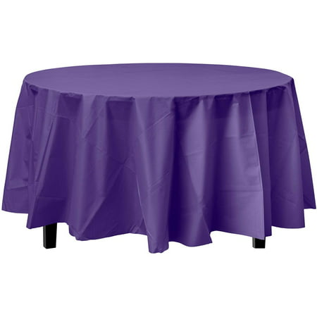 Premium Round Purple Table Cover