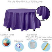 Premium Round Purple Table Cover
