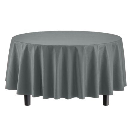 Premium Round Silver Table Cover