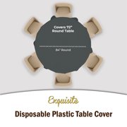 Premium Round Silver Table Cover