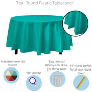 Premium Round Teal Table Cover