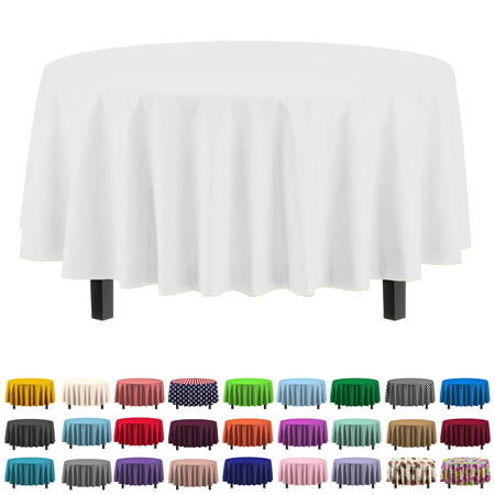 Premium Round White Table Cover