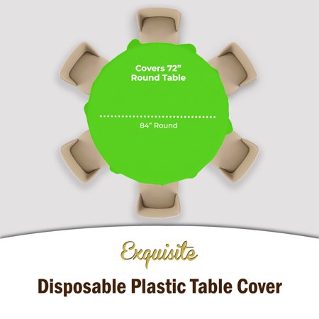 Premium Round Yellow Table Cover
