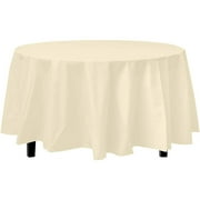 Premium Round Light Yellow Table Cover