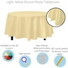 Premium Round Light Yellow Table Cover