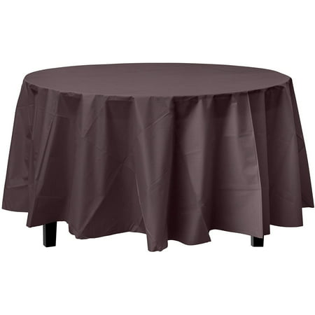 Premium Round Brown Table Cover