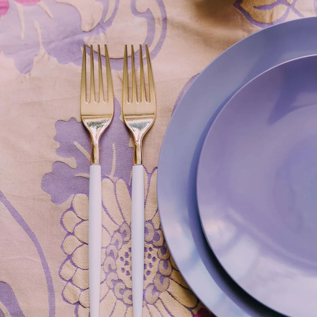Trendables Forks White/Gold - 20 Ct.