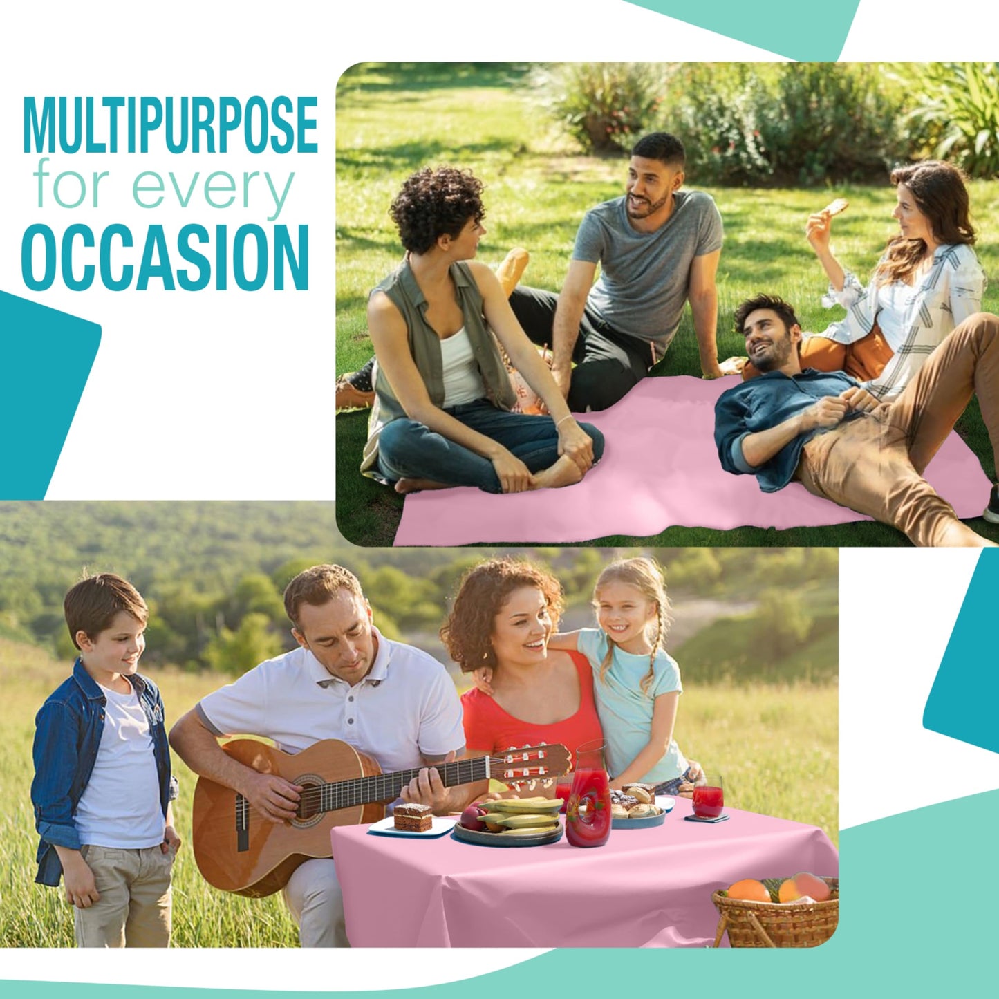 40 In. X 300 Ft. Premium Pink Table Roll